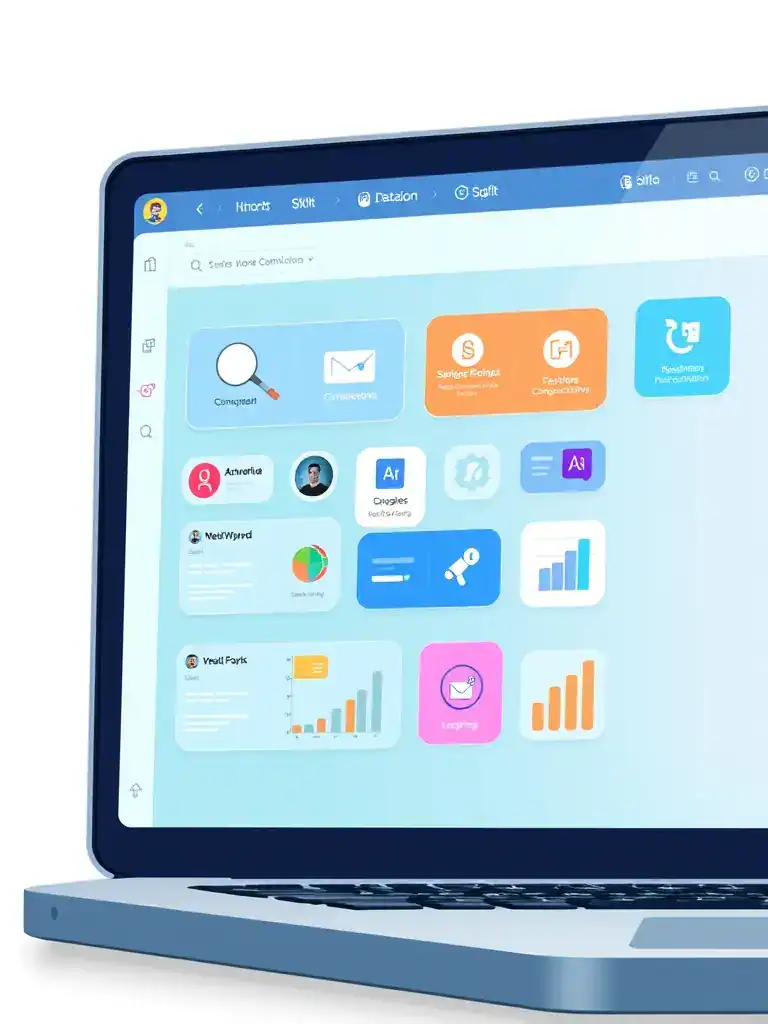 An image depicting a user interface of the Kinetic Community platform, highlighting the shared productivity tools and resources available to members.